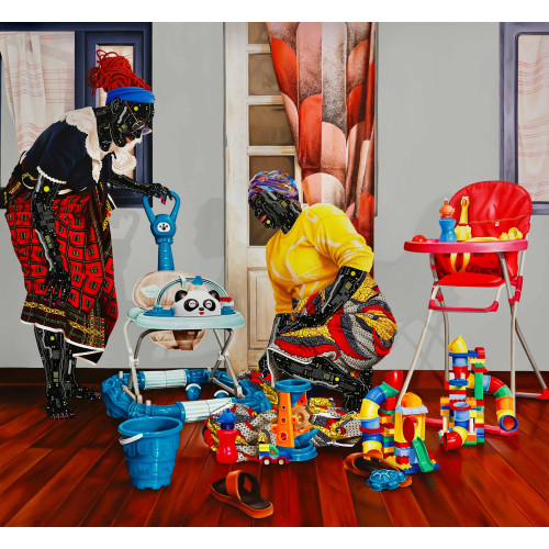 Eddy Kamuanga Ilunga,  Energie red (Red Energy), 2024. Edition of 25.